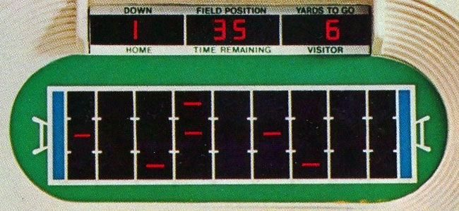 handheld electronic football game 80s